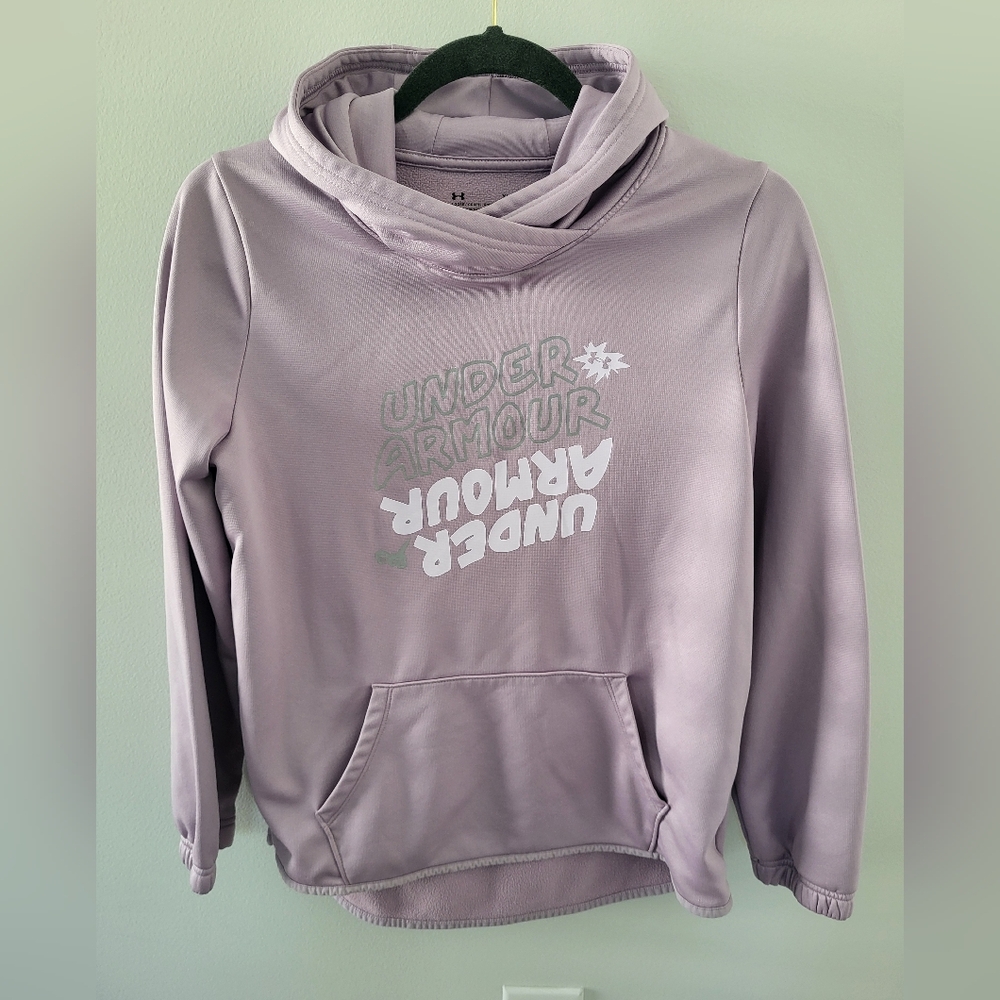 Girls under armor size ylg color lavender hoodie
